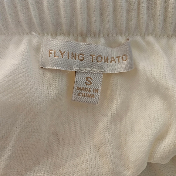 NewWOT Flying Tomato Strapless Midi Dress Cream, Blue & Green Stripes - Small - Picture 13 of 16